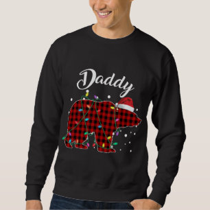 Moletom Urso Pai Vermelho Correspondendo Buffalo Pajama