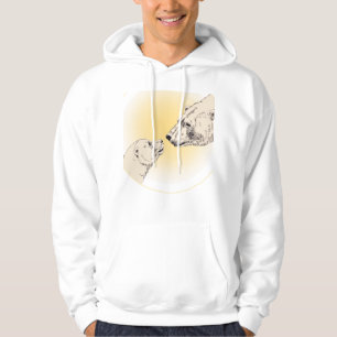 Moletom Urso Polar Arte Hoodie Bebê Hoodie