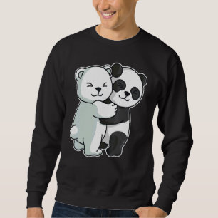 Moletom Urso Polar Bonito De Panda, Cujo Urso Abraço Abraç