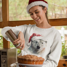 Urso Polar de Natal, personalizável