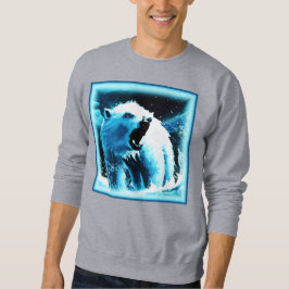Moletom "Urso Polar Irritado" - Pintura Bonita. Comprar Ag