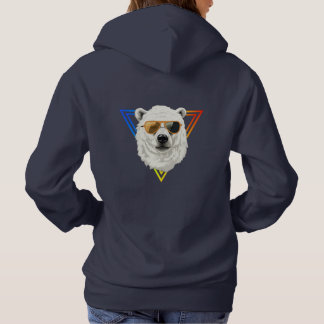 Moletom Urso Polar legal com Hoodie de Óculos Solares