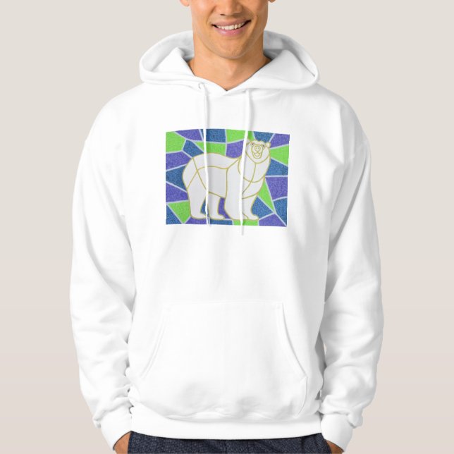 Moletom Urso polar no vitral (Frente)
