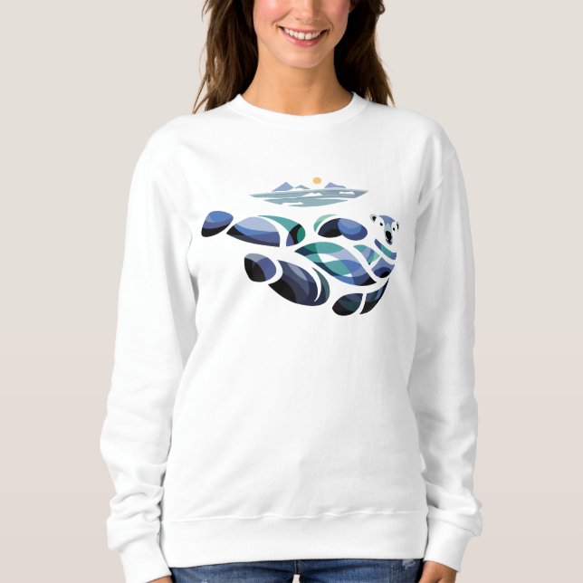 Moletom Urso Polar Relaxado (Frente)