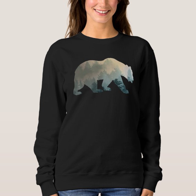 Moletom Urso Silhueta Silhouette Foggy Natureza (Frente)