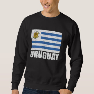 Moletom Uruguai Flag Grunge Vintage Souvenir Uruguai