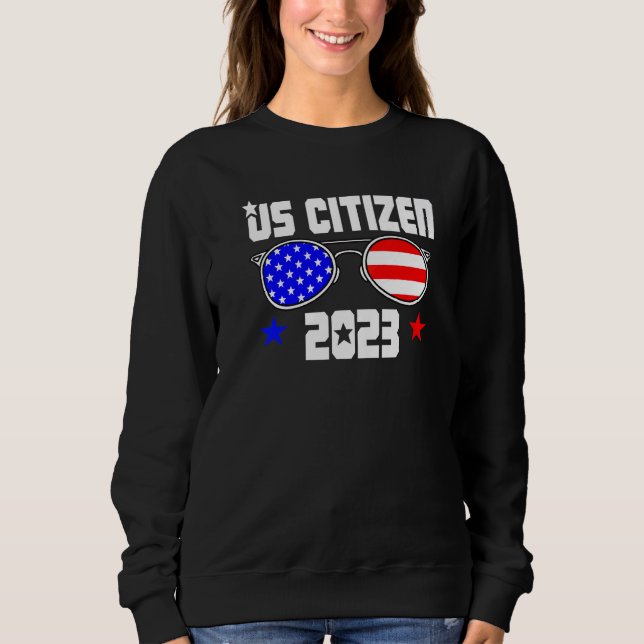 Moletom US CITIZEN 2023 USA Flag Proud American Citizenshi (Frente)