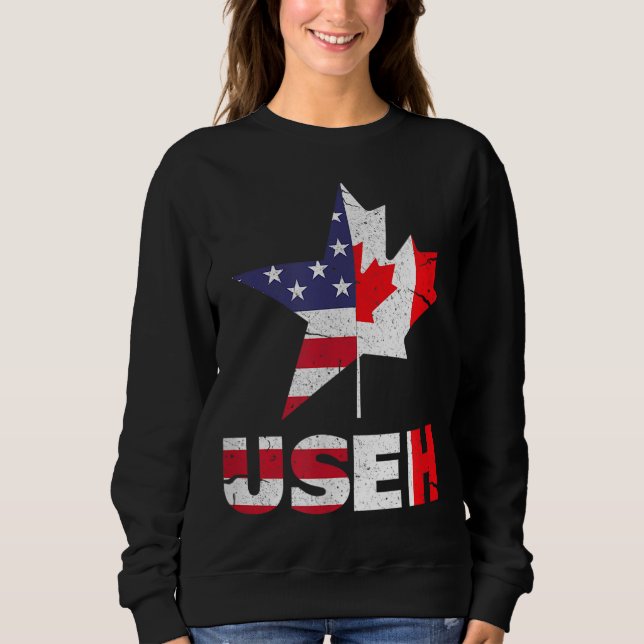 Moletom US EH Funny Canada Flag Americano (Frente)