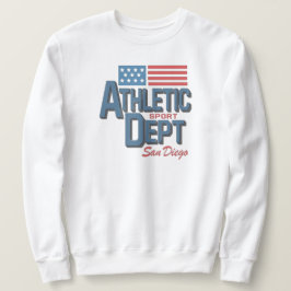 Moletom Us Flag San Diego varsity athletic