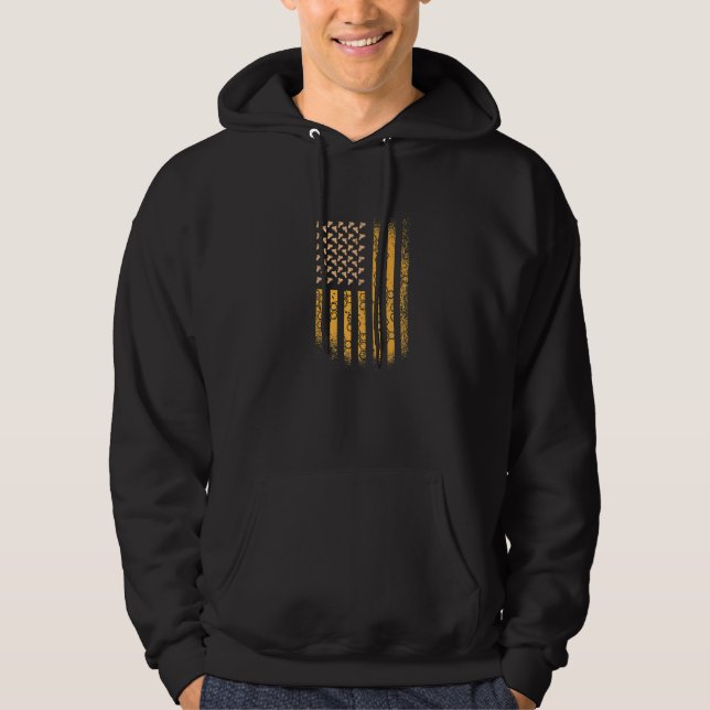 Moletom USA America Flag Bees Beekeeper   (Frente)