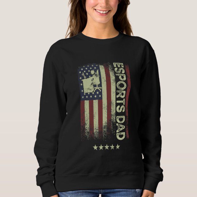 Moletom USA American Flag  Esports Dad 1 (Frente)