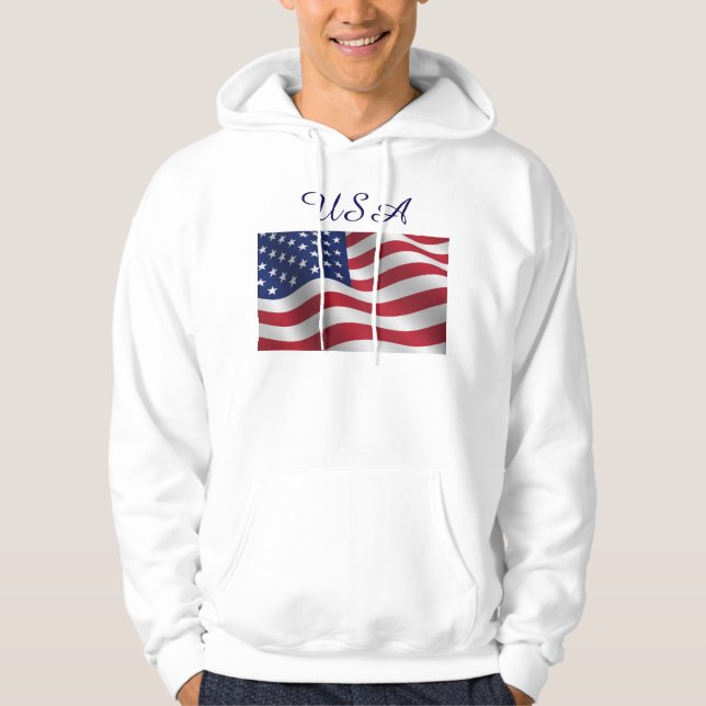 Moletom USA American flag hoodie / sweatshirt (Frente)