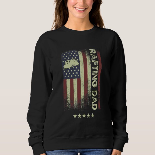 Moletom USA American Flag  Rafting Dad 1 (Frente)