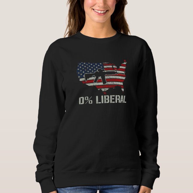 Moletom USA Flag 0 Liberal  AR15 American Flag  Republican (Frente)