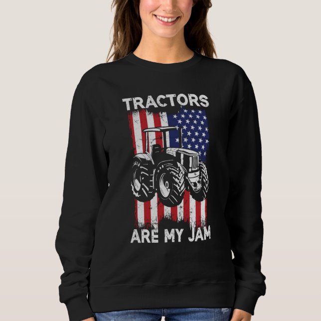 Moletom USA Flag America Farm Tractor Farming Life Farmer (Frente)
