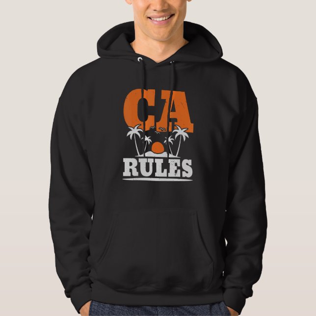 Moletom USA Flag State America Travel Californian Californ (Frente)