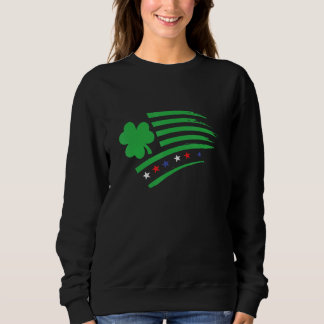 Moletom USA Irish Flag  Clover Shamrock  Ireland America