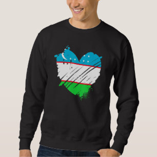 Moletom Usbequistão Bandeira I Love It Is In My Dna For Uz