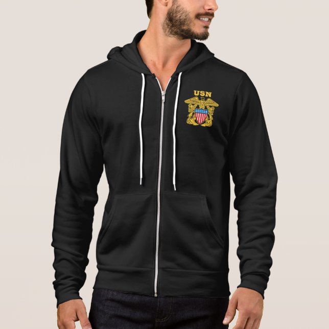 Moletom USN Zipper Hoodie (Frente)