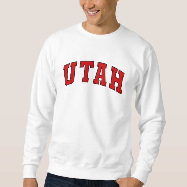 Moletom Utah Vintage Varsity College Style (Frente)