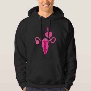 Moletom Uterus mostra mulheres do meio-dedo Direitos Femin