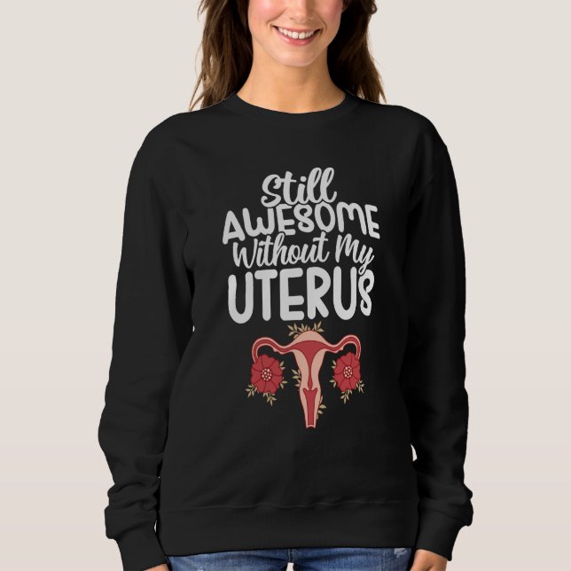 Moletom Uterus Support Hysterectomy Recovery Products Ovar (Frente)