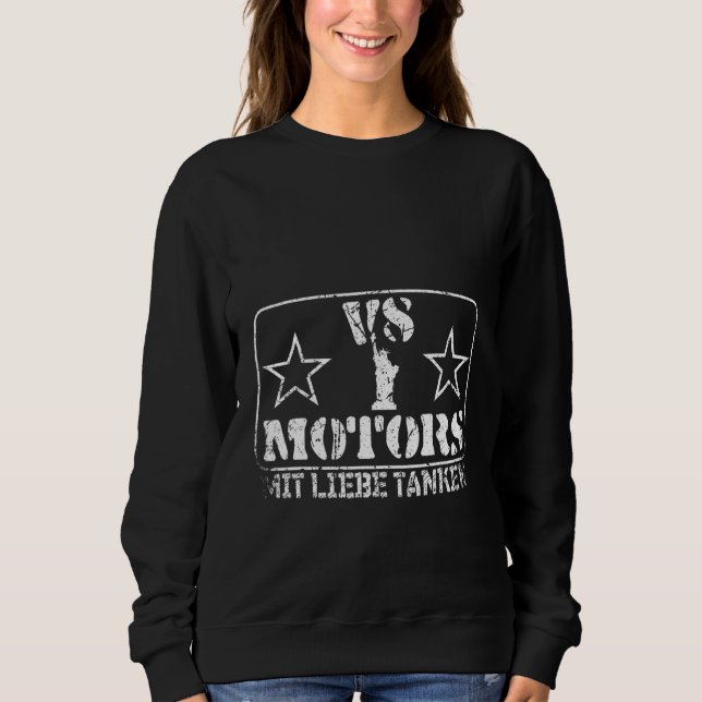 Moletom V8 engine, US car, driver machine mechanic lover (Frente)