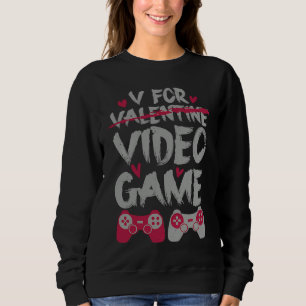 Moletom V É Para Video Games Roupa De Dia Dos Namorados De