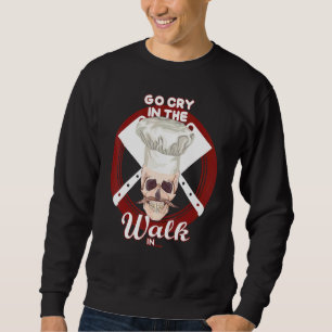 Moletom Vá Chorar Na Caminhada No Crânio Do Chef Hat