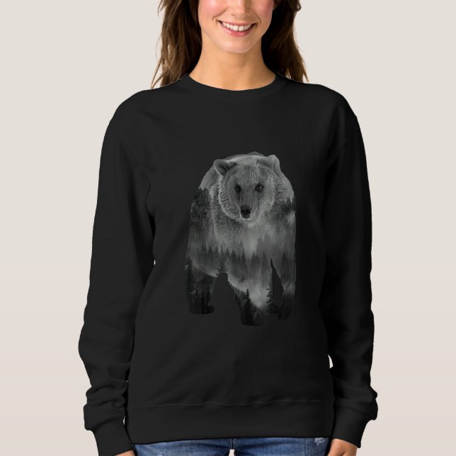 Moletom Vá Fora Pior Cenário Um Urso Mata Você Vin (Frente)