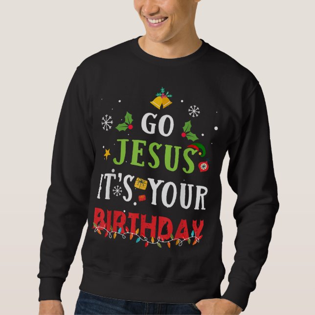 Moletom Vá Jesus É Seu Feliz Natal (Frente)