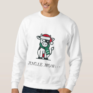 Moletom Vaca de Natal Engraçada Jingle Mow