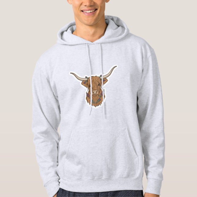 Moletom Vaca Floral das Terras Altas (Frente)
