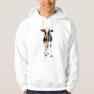 Moletom Vaca Hoody do ônix & do marfim