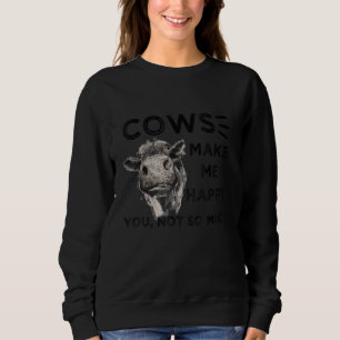 Moletom Vaca Legal Para Homens Mulheres Fazendeiro de Vaca