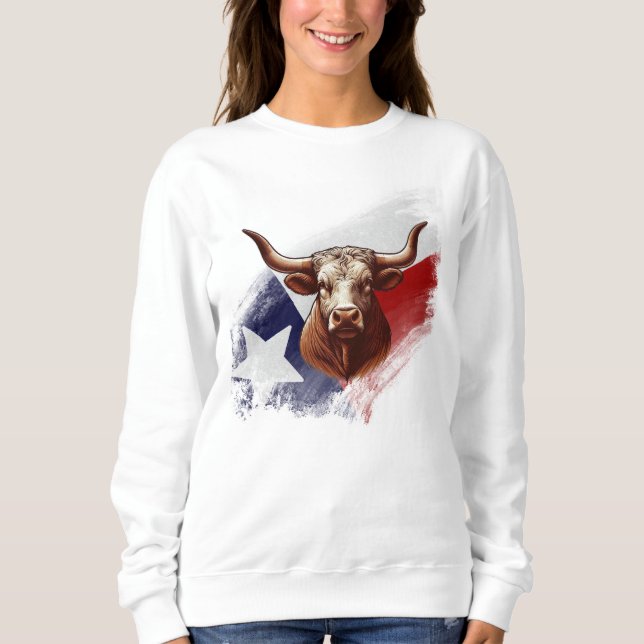 Moletom Vaca longhorn do Texas (Frente)