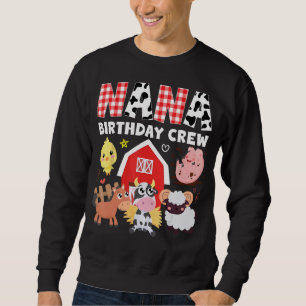 Moletom Vaca Nana Aniversário Fazenda Da Tripulação