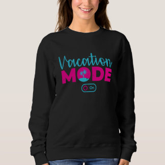 Moletom Vacation Mode On Beach Holidays Summer Trip Palms 