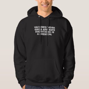Moletom VACINAS FUNCIONAM OS TRANSGÊNICOS SÃO SEGUROS Ciê
