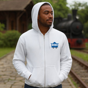 Moletom Vagão Ferroviário do Icon do Carro Azul