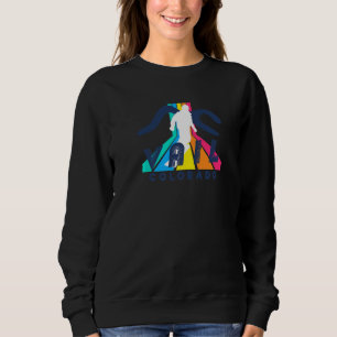 Moletom Vail Snowboarder Geométrico Colo de Vail Striped