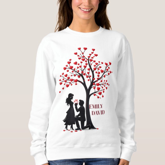 Moletom Valentine Cozy Love – Women’s Crewneck Sweatshirt (Frente)