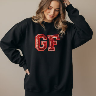 Moletom Valentine Sequin Patchwork Sweatshirt