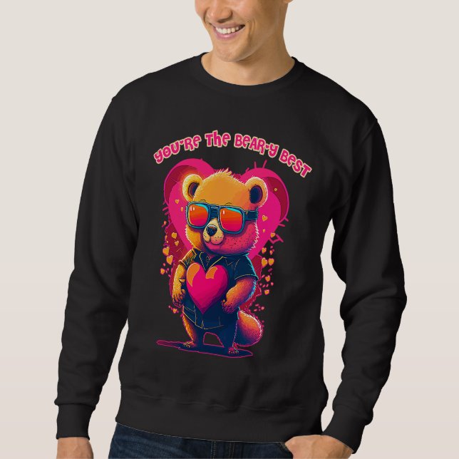 Moletom Valentine's Day Bear Love  You're the Bear y Best  (Frente)