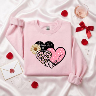 Moletom Valentine's Day heart sweater