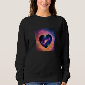 Moletom Valentine's Day Love Heart Galaxy Girlfriend Fianc