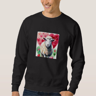 Moletom Valentine's Day Love Heart Sheep Girlfriend Fiancé
