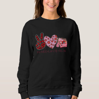 Moletom Valentine's Day Peace Sign Love 60's 70's Hippie