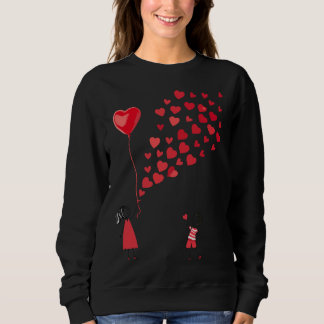 Moletom Valentine's design women sweatshirt
