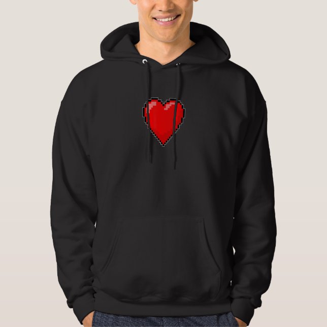 MOLETOM VALENTINE'S RETRO 8 BIT HEART (Frente)